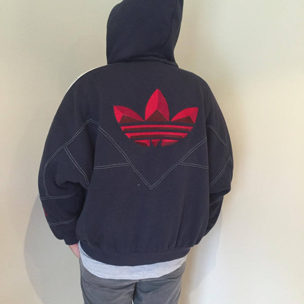 Navy Adidas Hooded Jacket